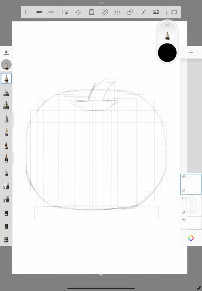 Step 6 how to draw a pumpkin