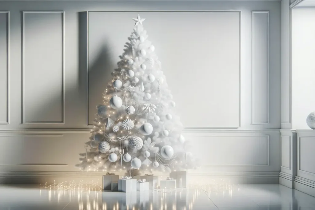 All White - White Christmas Tree