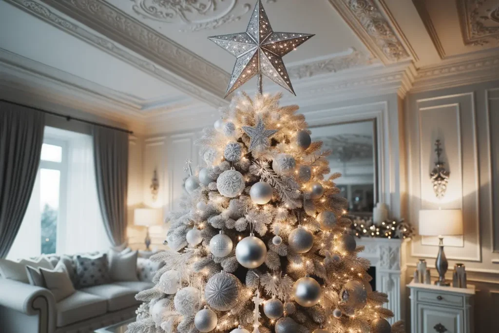 White Christmas Tree Topper
